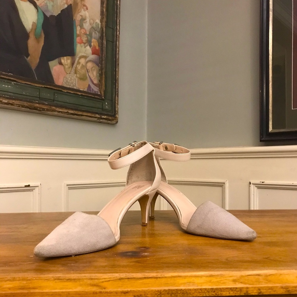 Victoria Secret’s Two Tone Leather & Suede Pumps